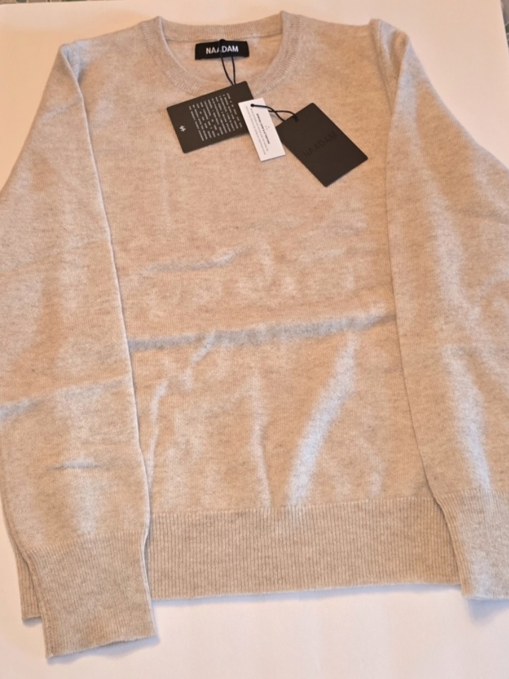 NAADAM Cashmere Beige Crewneck Sweater NWT Size Small